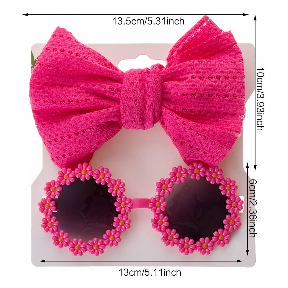 Eyelet Bow Daisy Baby Sunglasses