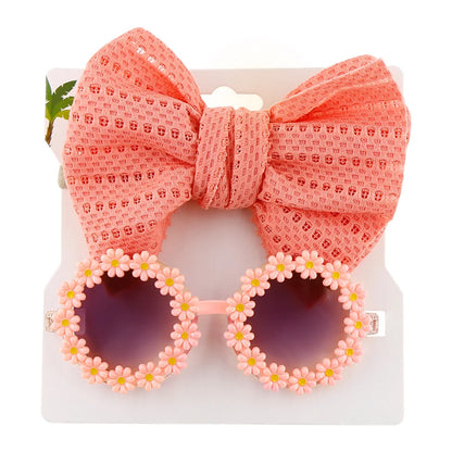 Eyelet Bow Daisy Baby Sunglasses