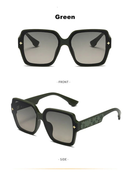 Square frame sunglasses for women