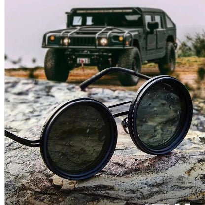 Handmade ND9 adjustable dimming sunglasses For men's