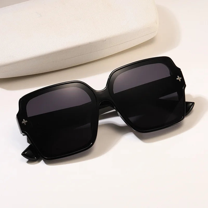 Square frame sunglasses for women