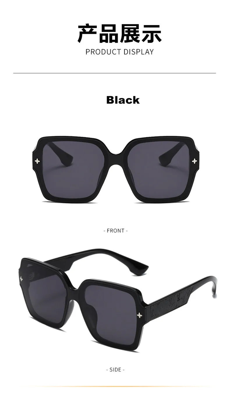 Square frame sunglasses for women