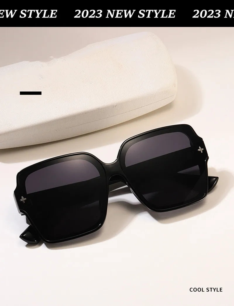 Square frame sunglasses for women