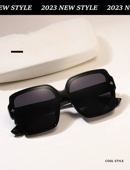 Square frame sunglasses for women