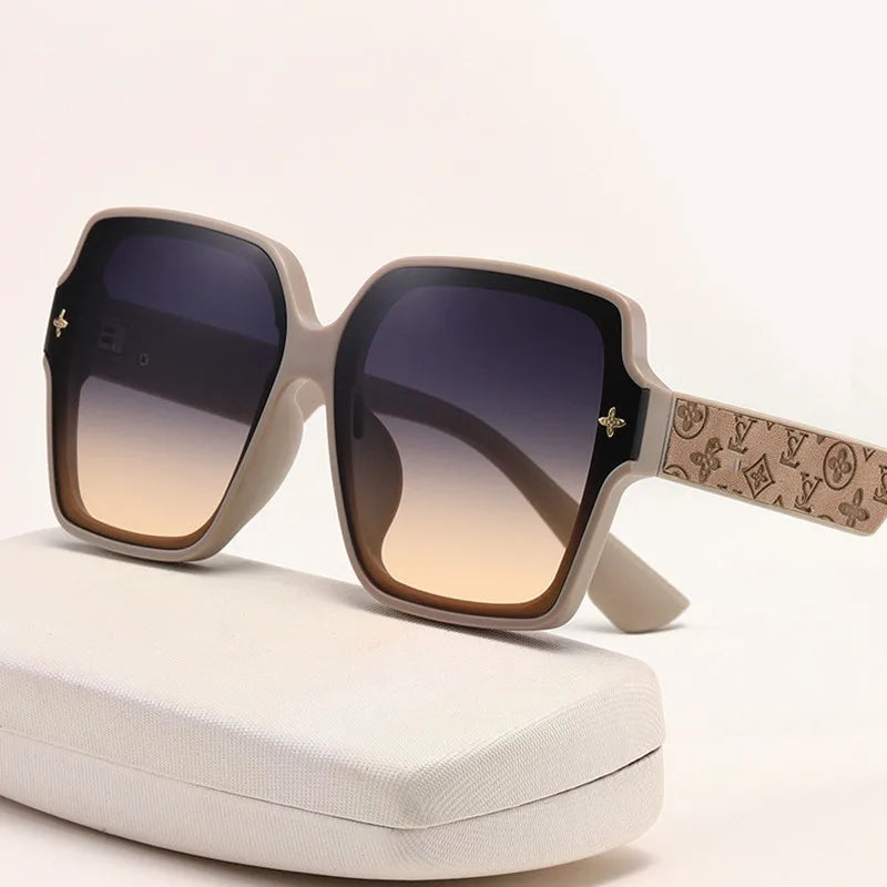 Square frame sunglasses for women