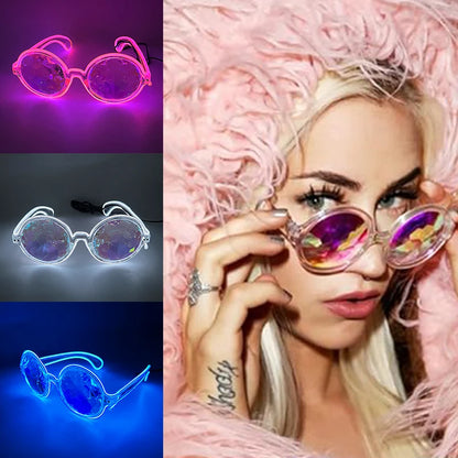 Glowing Party LED Flashing Glasses For Women