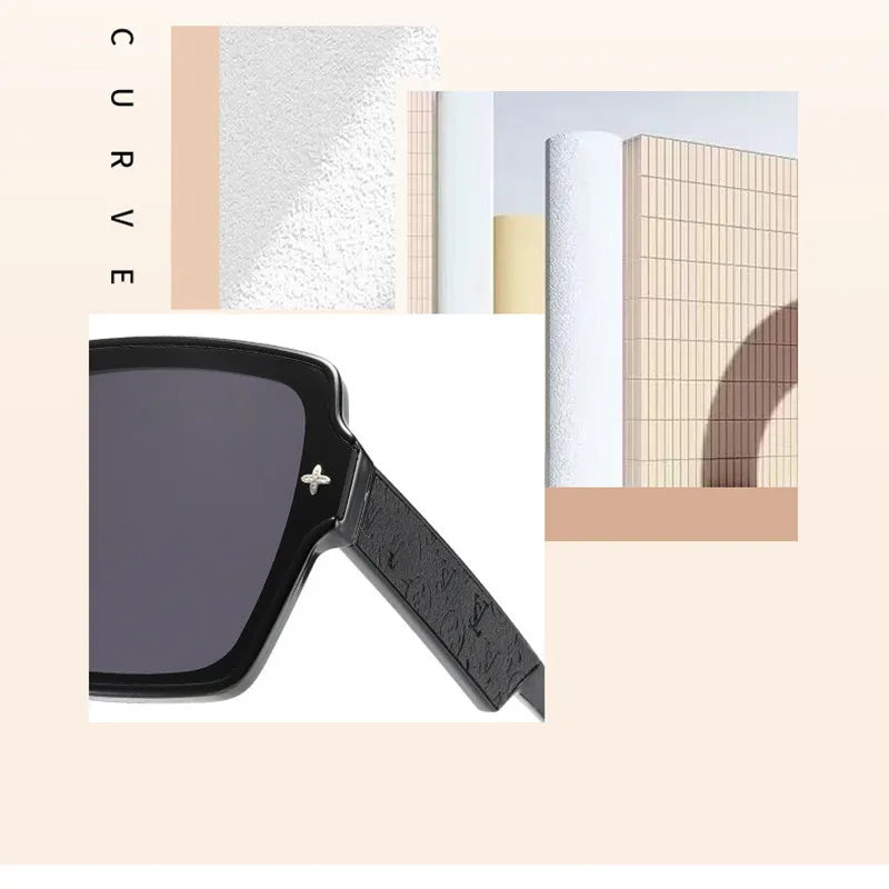 Square frame sunglasses for women