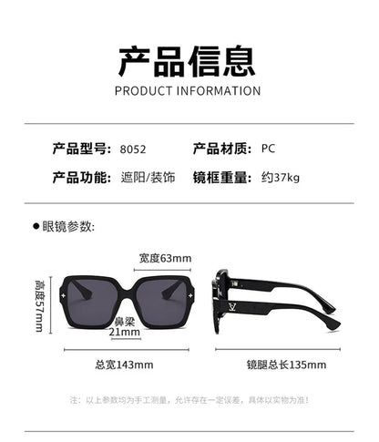 Square frame sunglasses for women