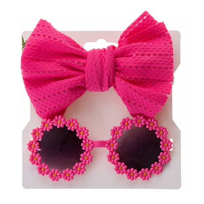 Eyelet Bow Daisy Baby Sunglasses