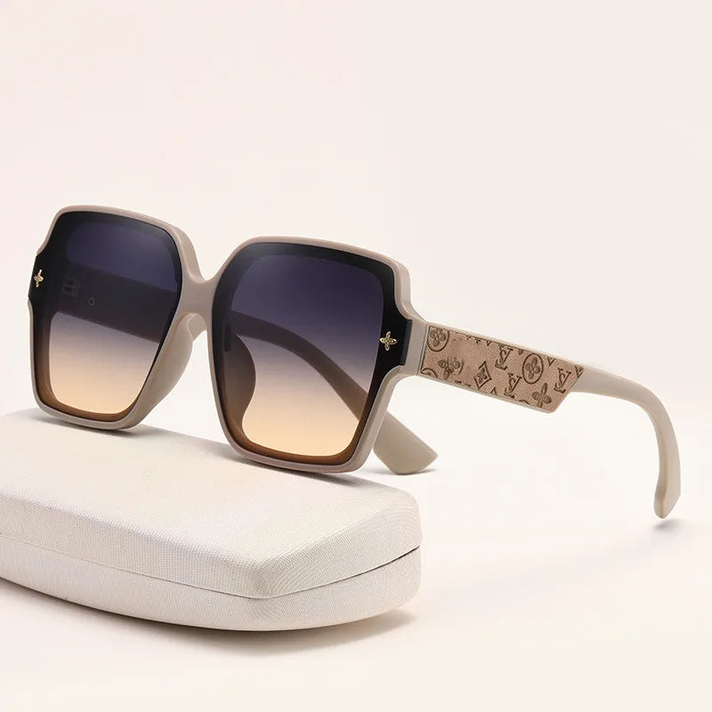 Square frame sunglasses for women