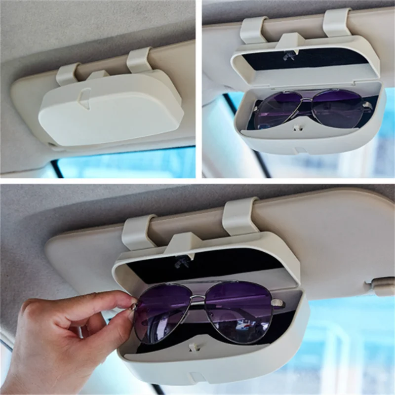 Glasses Holder Box Clip Car Sun Visor Accessories