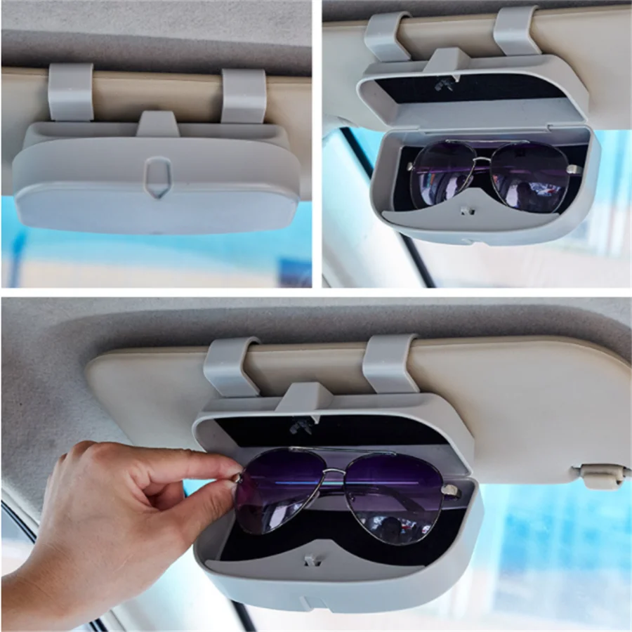 Glasses Holder Box Clip Car Sun Visor Accessories